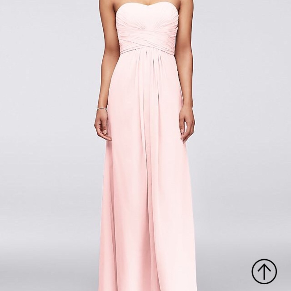 David’s Bridal Bridesmaid Style F15555 in Petal